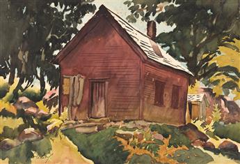 JOHN WHORF Two watercolors.